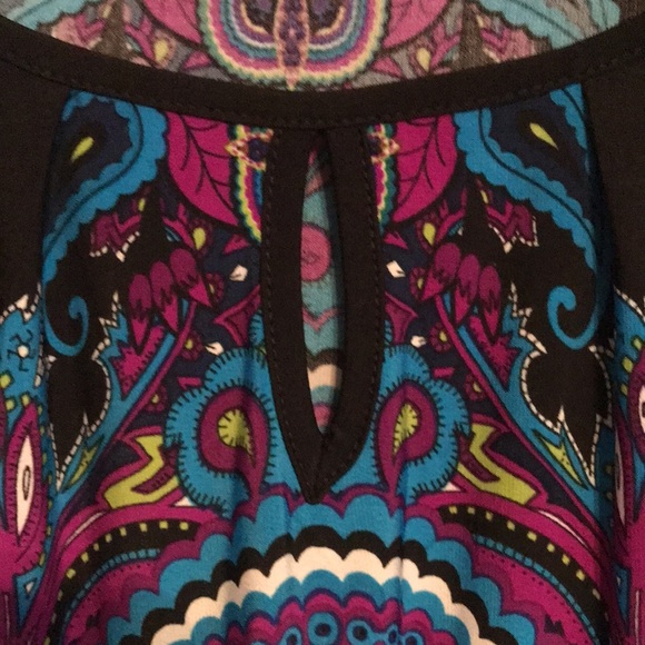 Plus size boho print top 22/24 - Picture 6 of 6